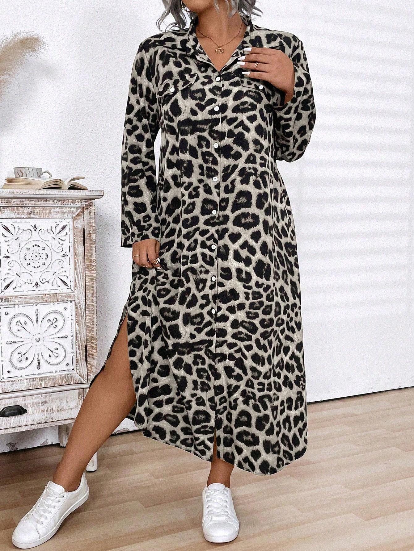 MAXI SUKIENKA ANIMAL PRINT 