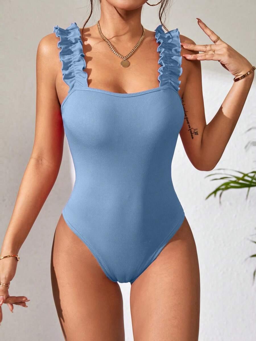 niebieskie body prążki