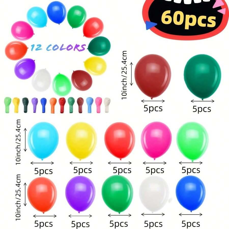 balony dekoracja 60szt.