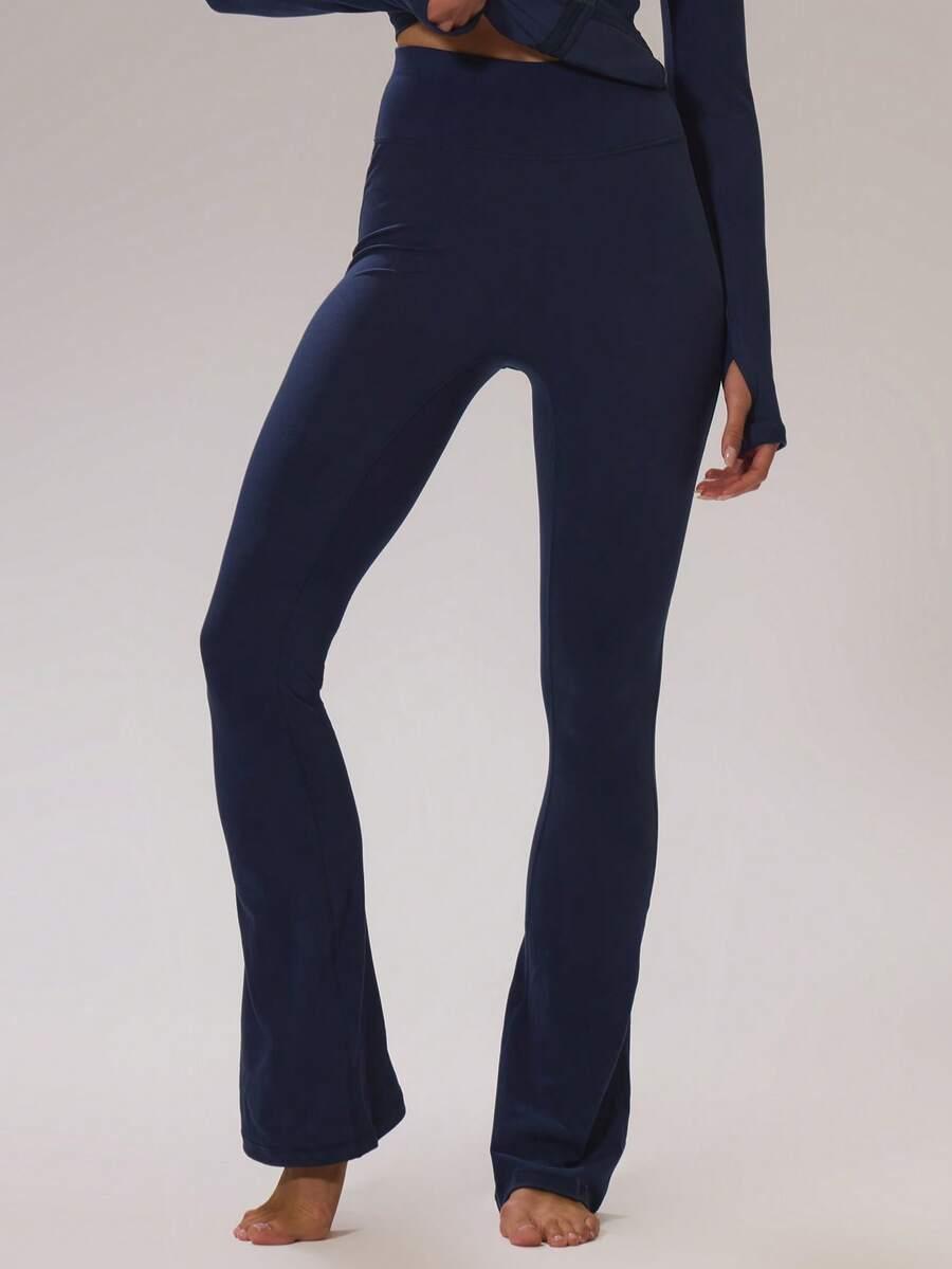 GRANATOWE LEGGINSY WYSOKI STAN
