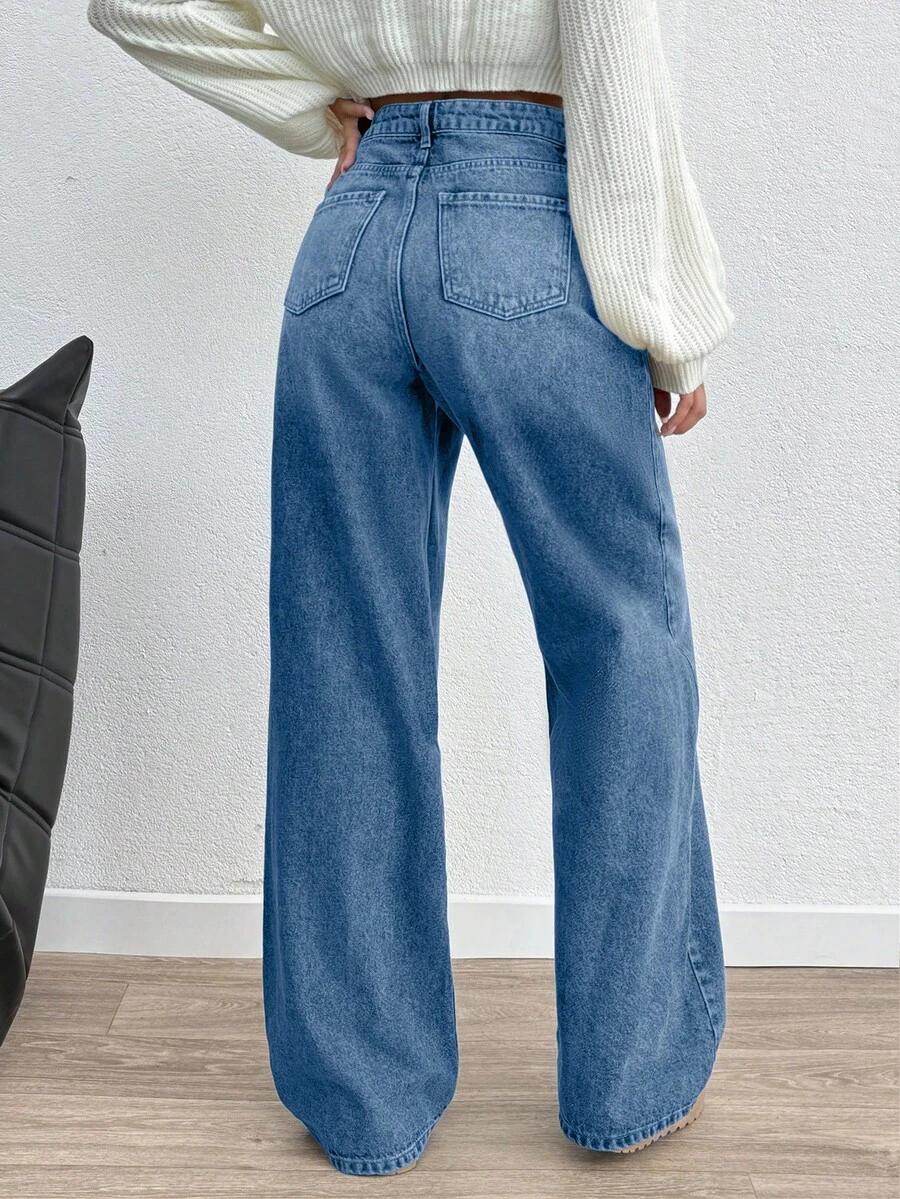 NIEBIESKIE SPODNIE JEANS