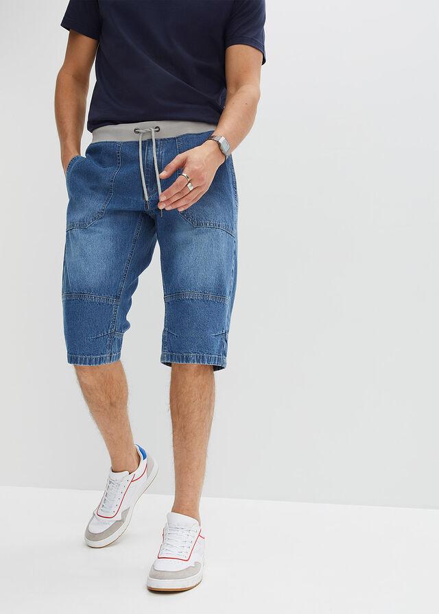 SPODENKI MĘSKIE JEANSOWE PLUS SIZE PRZED KOLANO