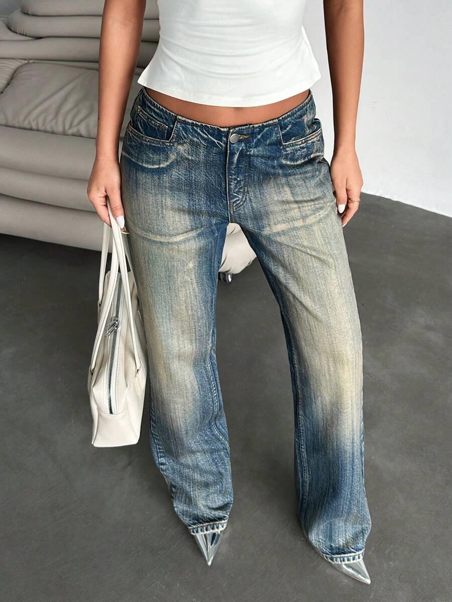 SPODNIE JEANS KIESZENIE 