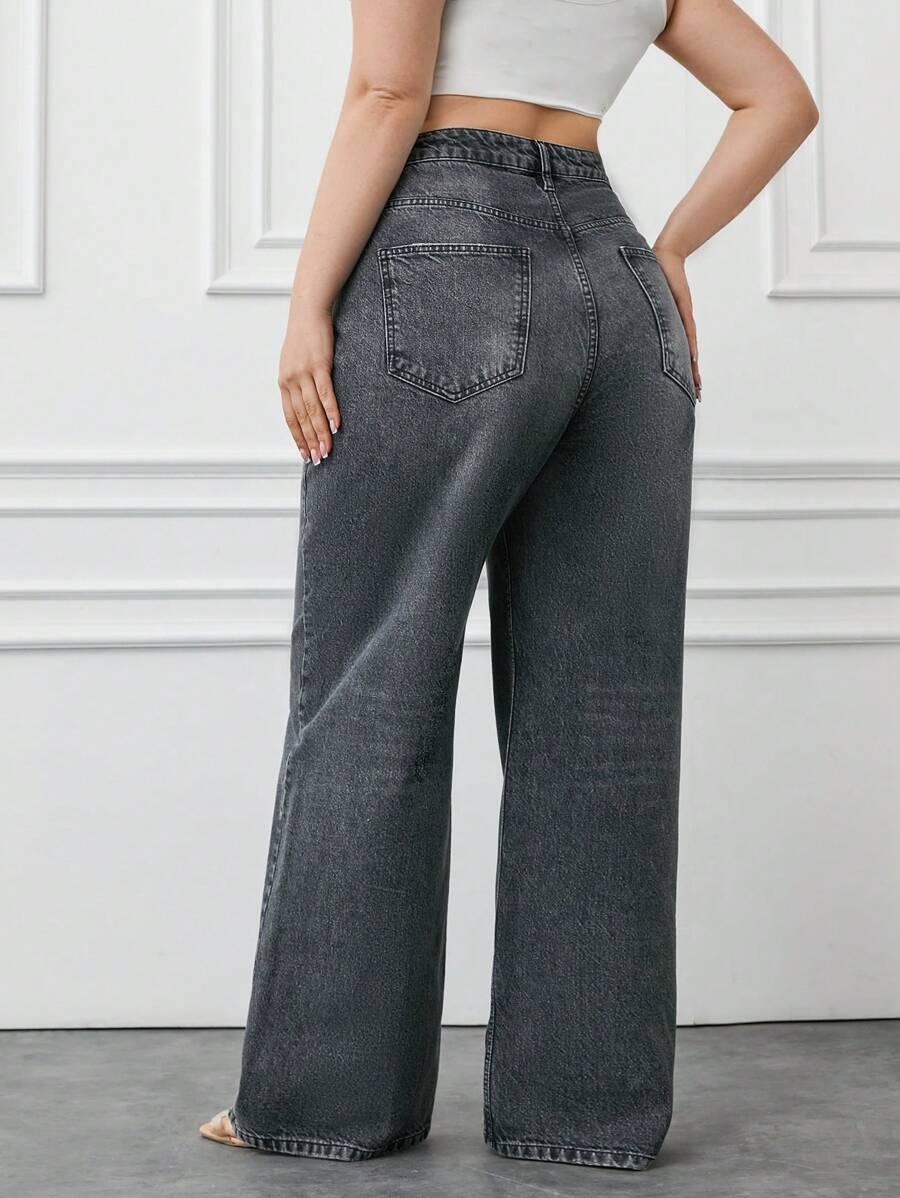 szare spodnie jeans
