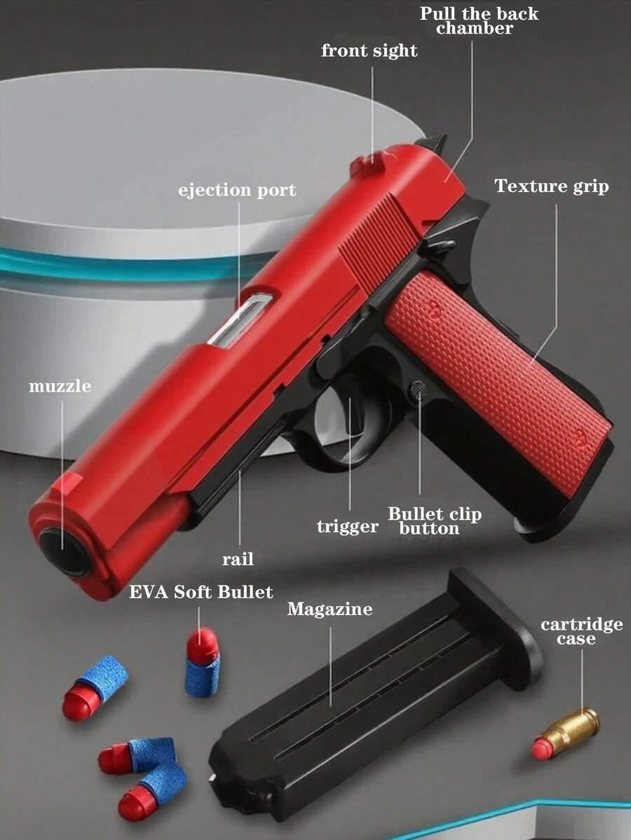 czerwony pistolet zabawka