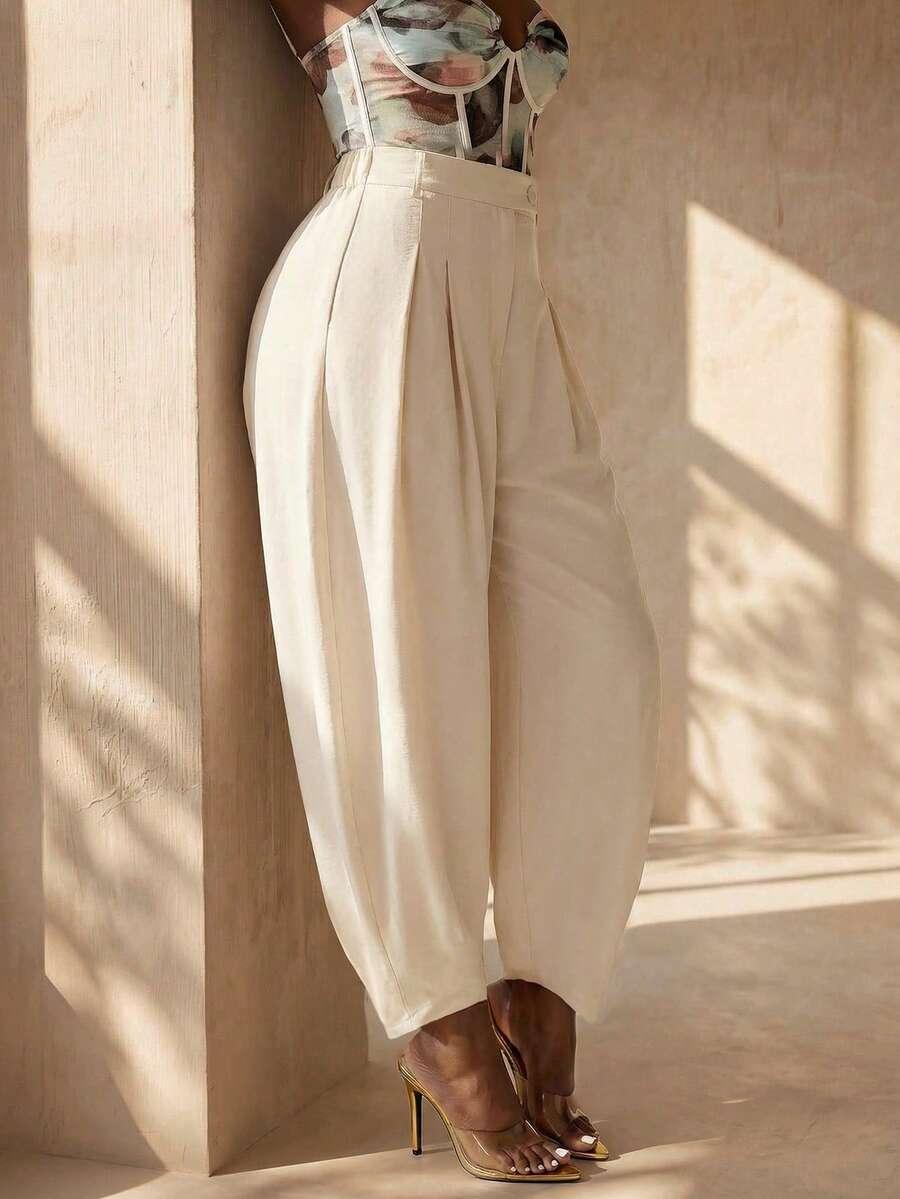 LETNIE ELEGANCKIE LUŹNE SPODNIE
