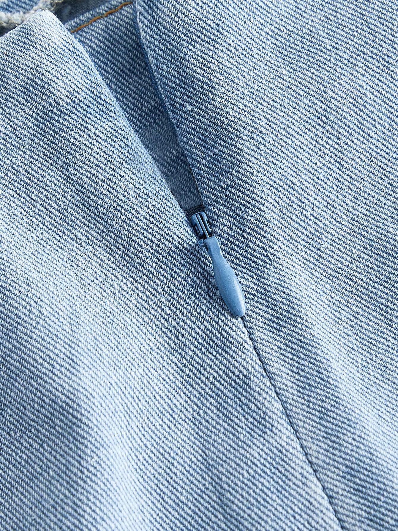 NIEBIESKA SPÓDNICA JEANS 