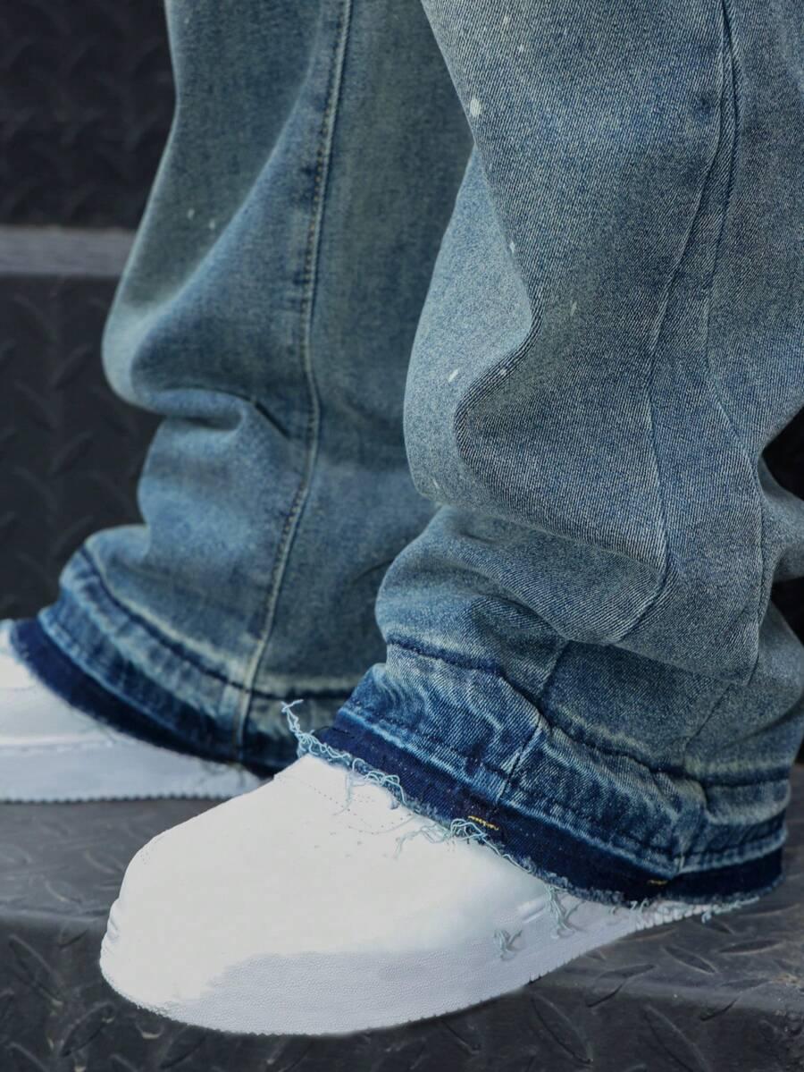 NIEBIESKIE SPODNIE JEANS