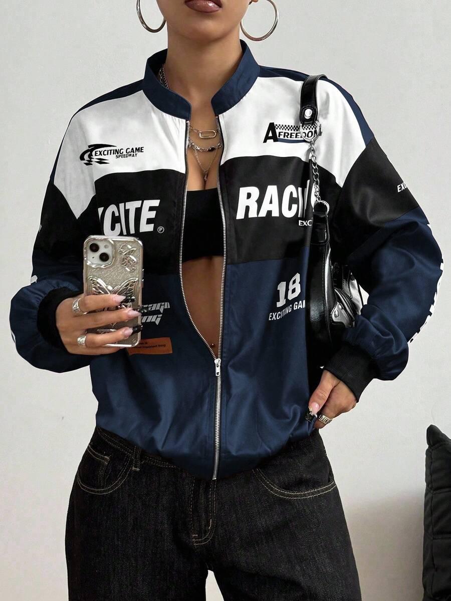 KURTKA BOMBER NADRUK