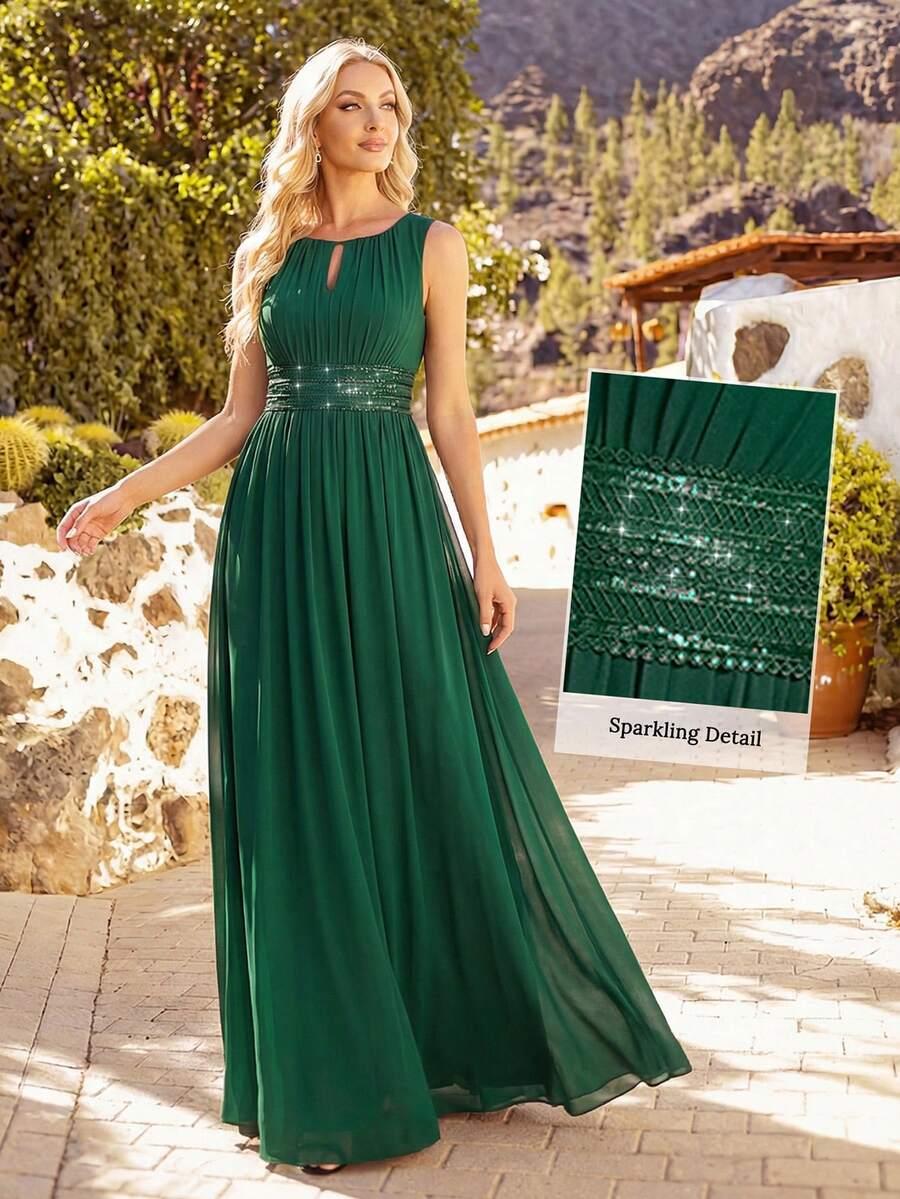zielona maxi sukienka