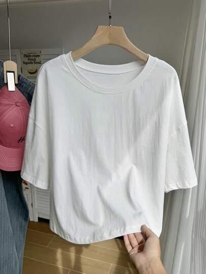 biały t-shirt basic
