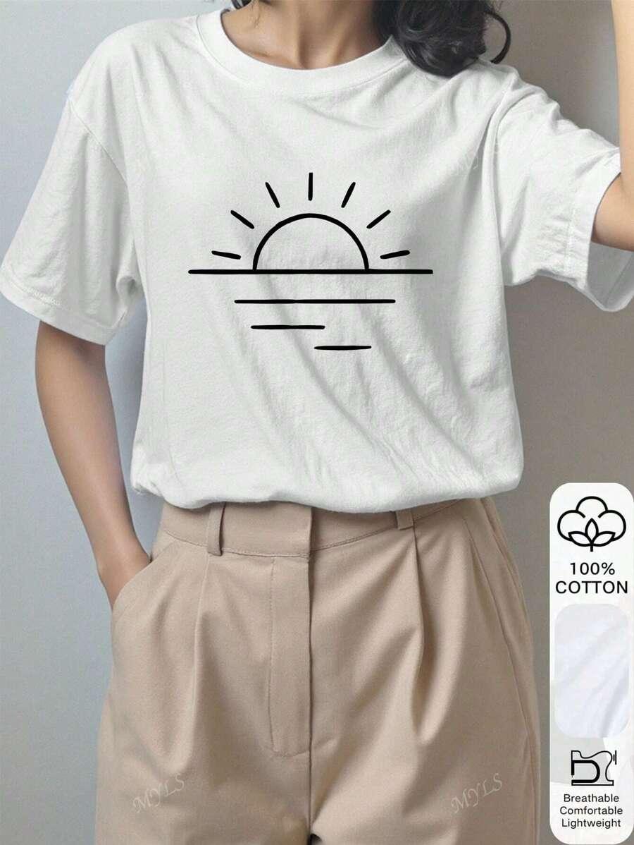 T-SHIRT Z NADRUKIEM