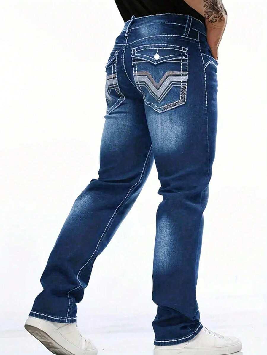 NIEBIESKIE SPODNIE JEANS