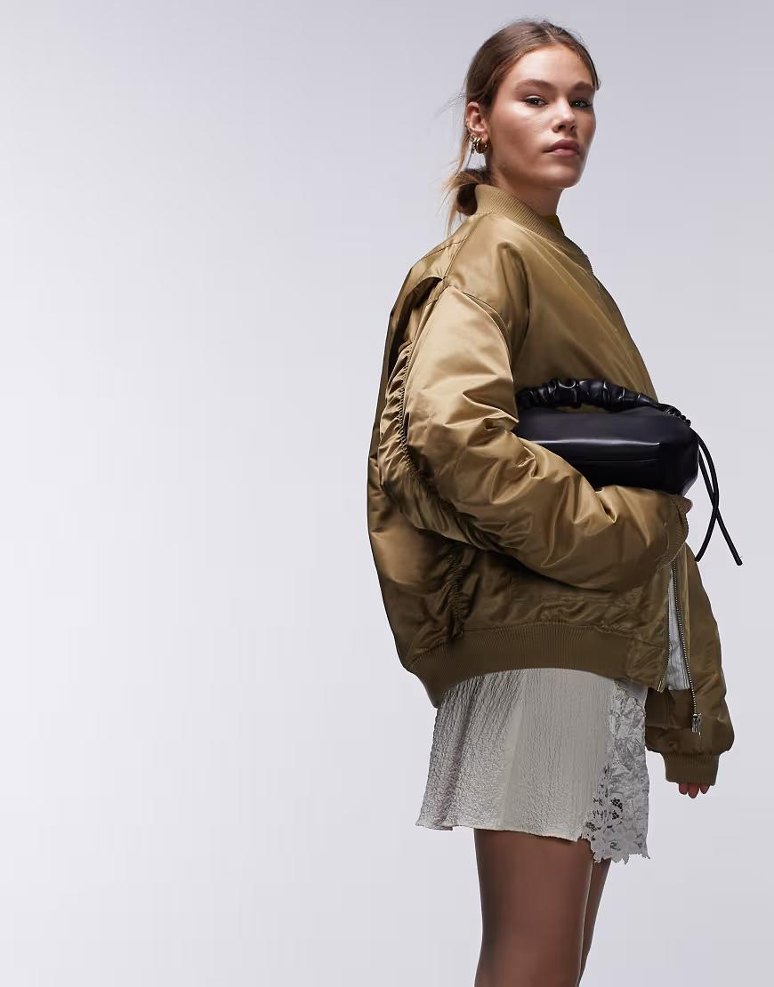 kurtka bomber khaki