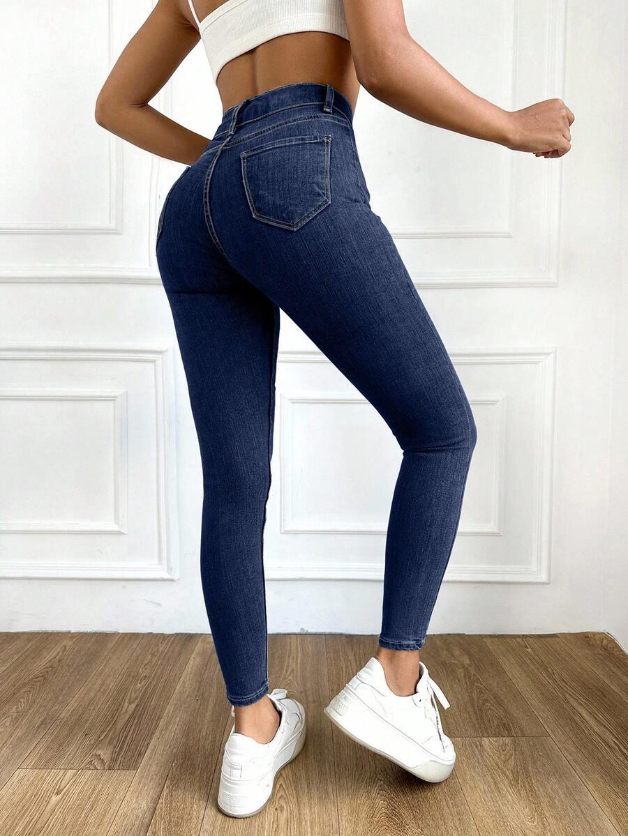NIEBIESKIE SPODNIE JEANS 