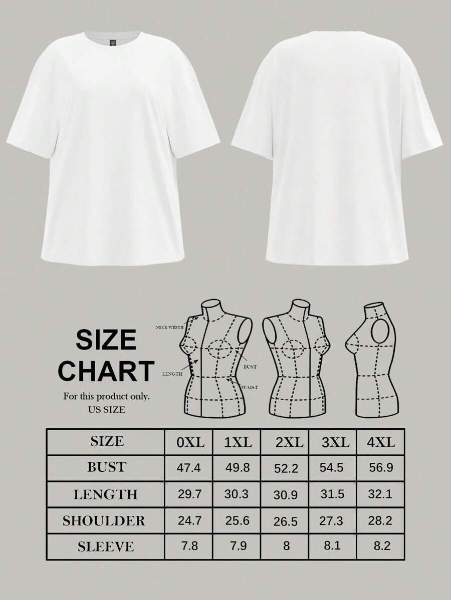 biały t-shirt oversize nadruk kontrast