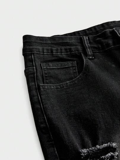 czarne jeansy casual