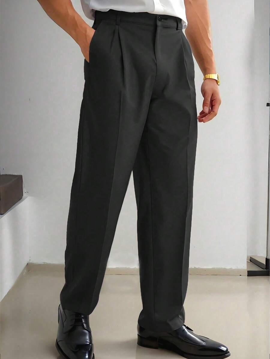CZARNE ELEGANCKIE SPODNIE 