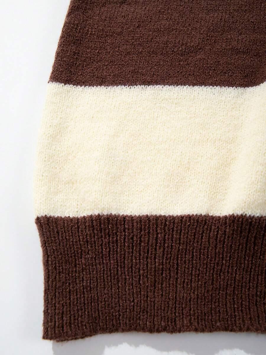 SWETER PASKI KOŁNIERZYK