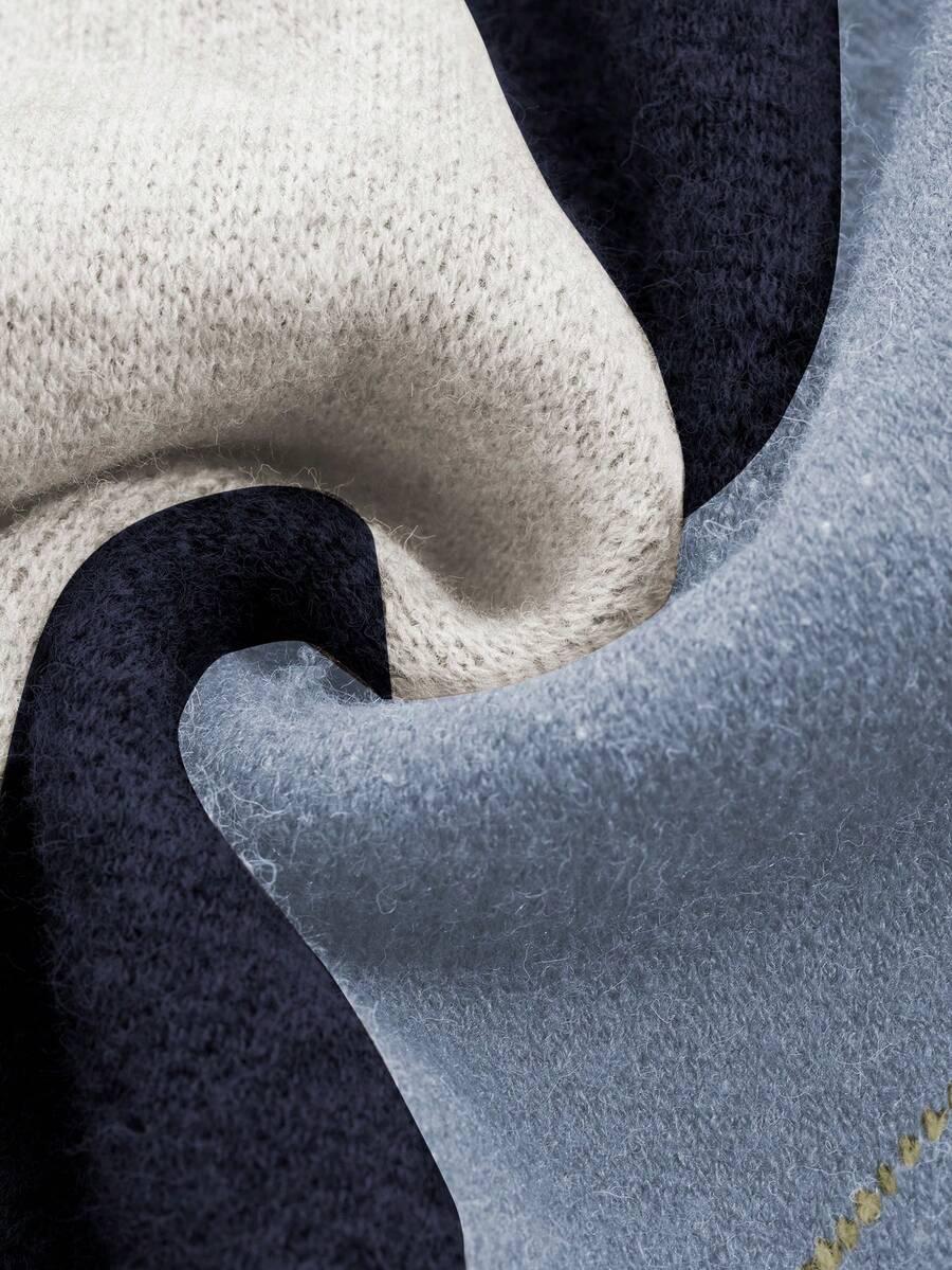 SWETER V-NECK PRINT
