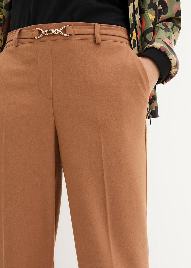 SPODNIE DAMSKIE PLUS SIZE - SZWEDY WYSOKI STAN DŁUGA NOGAWKA
