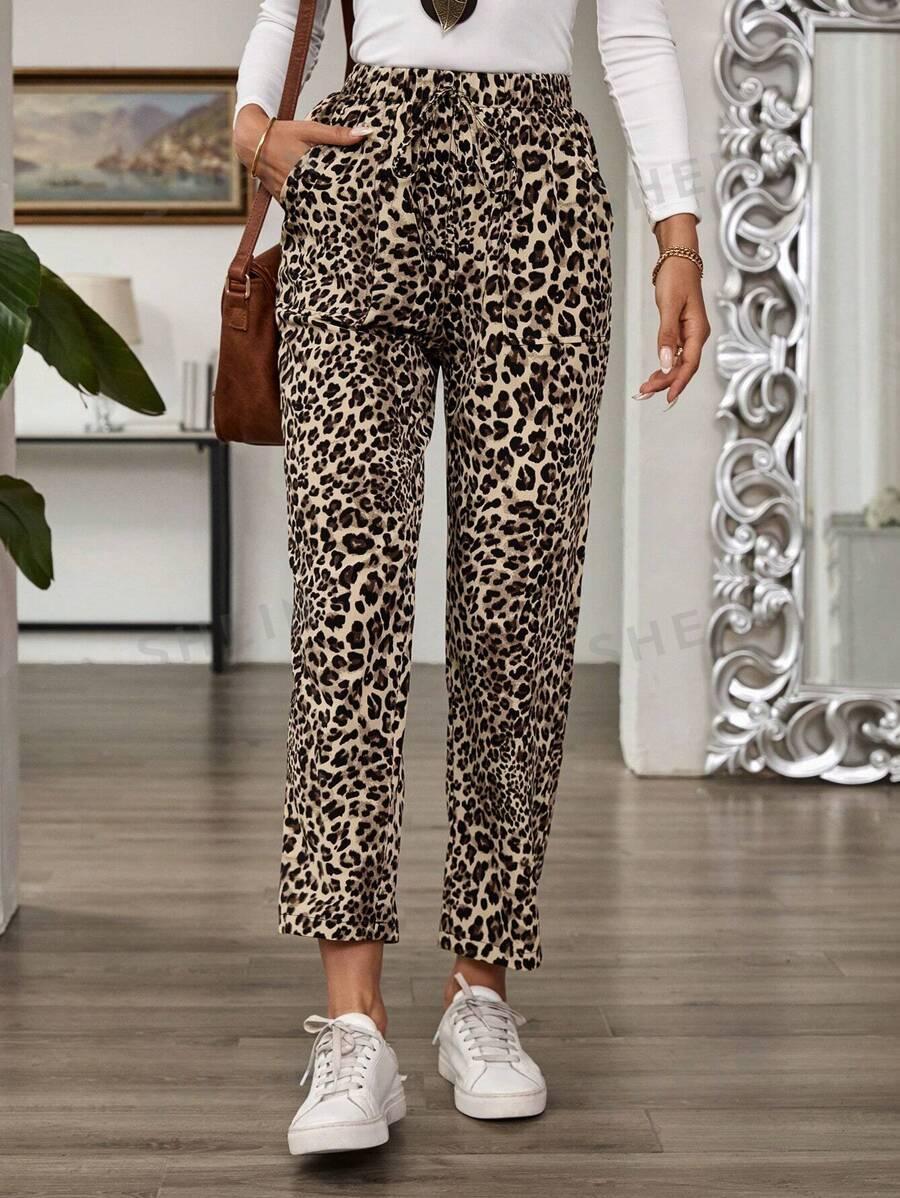 SPODNIE ANIMAL PRINT CASUAL 