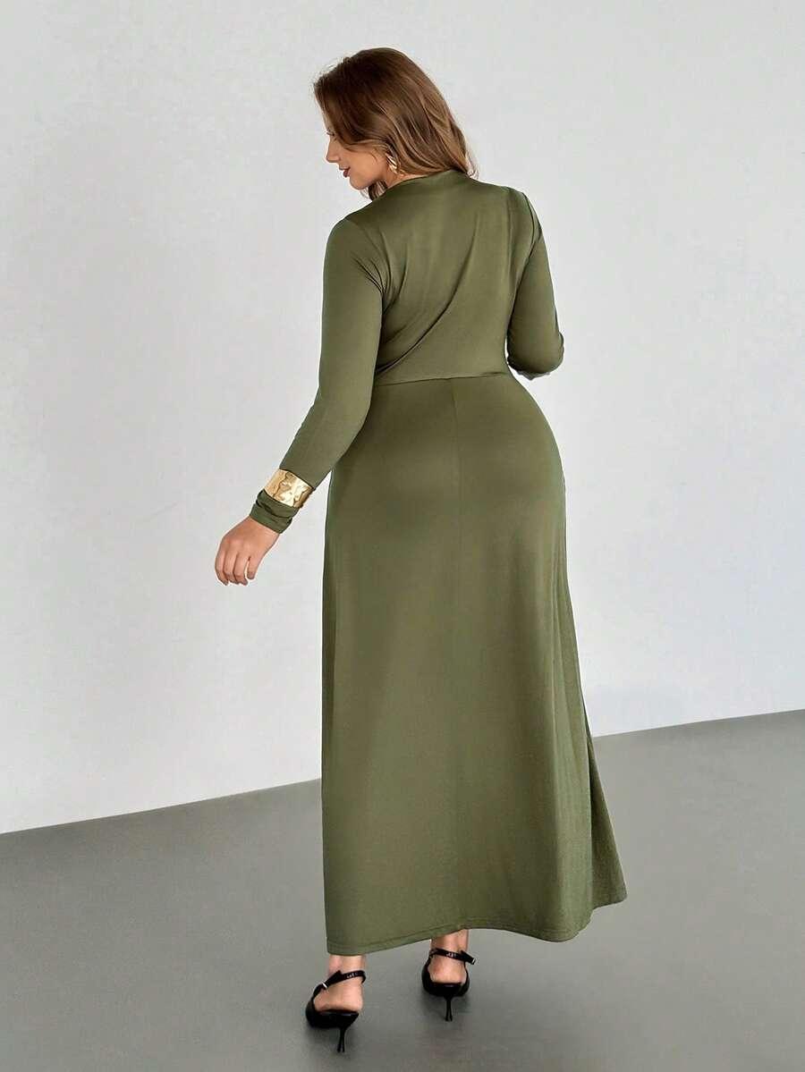 zielona maxi sukienka