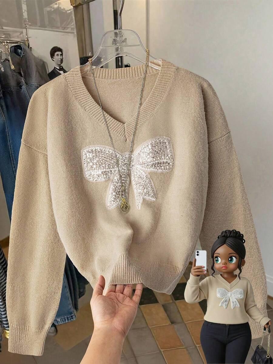 SWETER DAMSKI SEREK V REGULAR