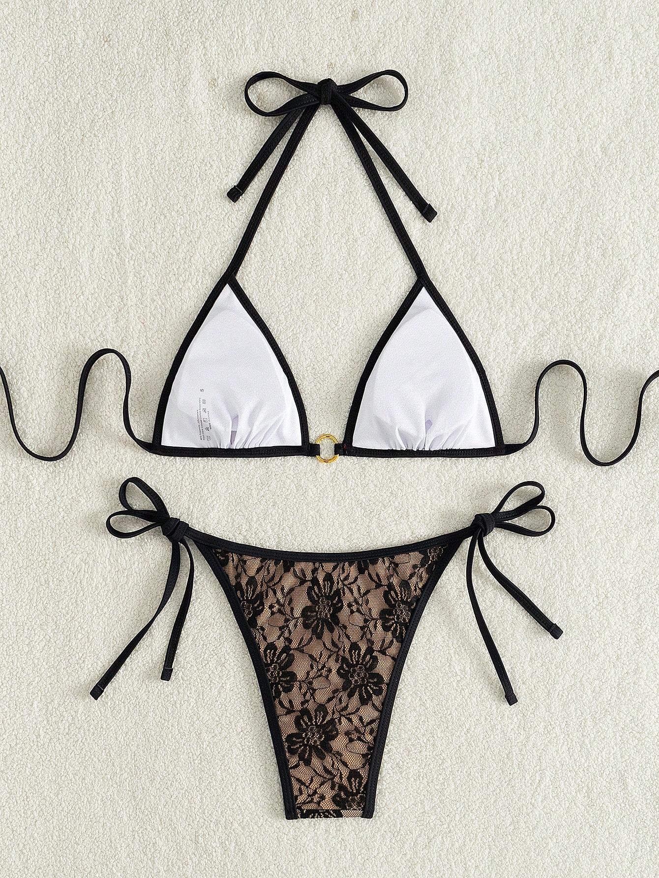dół od bikini koronka