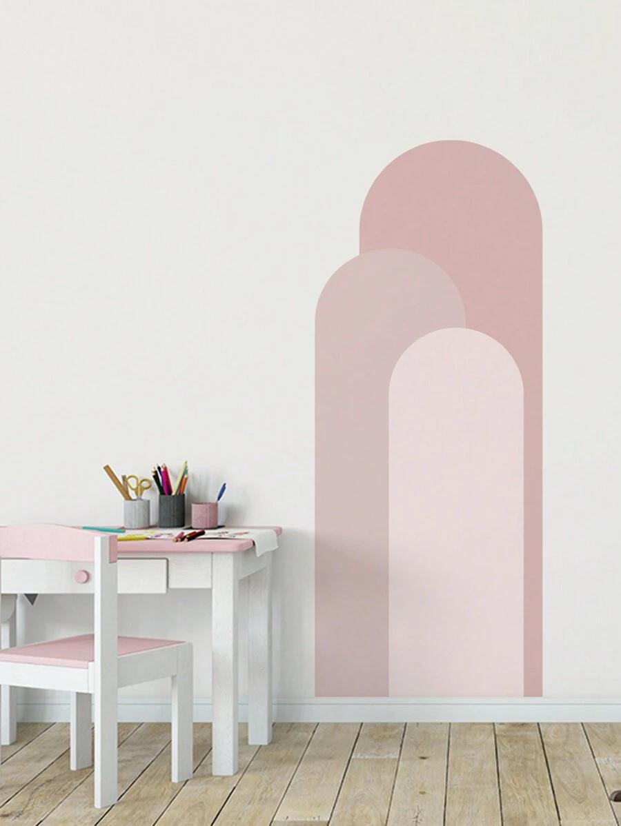 różowa naklejka na ścianę  120/50cm