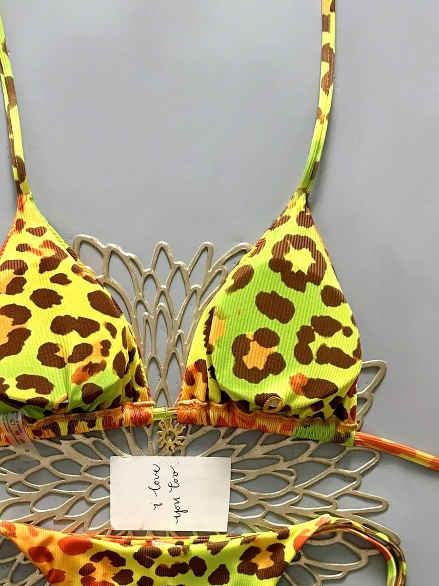 DWUCZĘŚCIOWY STRÓJ KĄPIELOWY ANIMAL PRINT