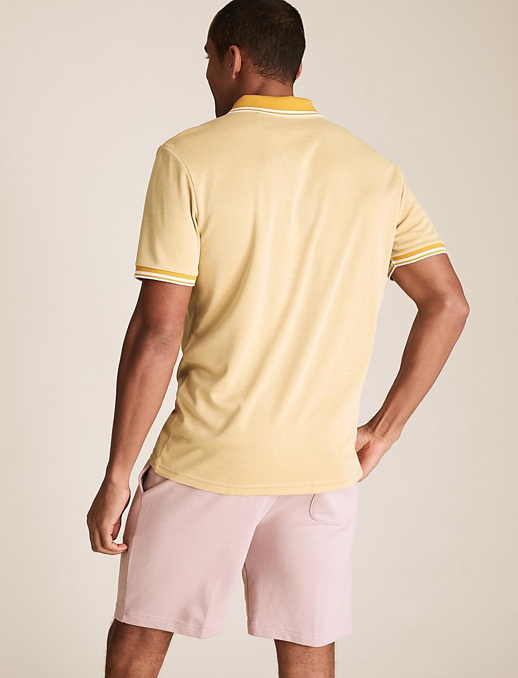 klasyczna koszulka polo T28-3276M-EB