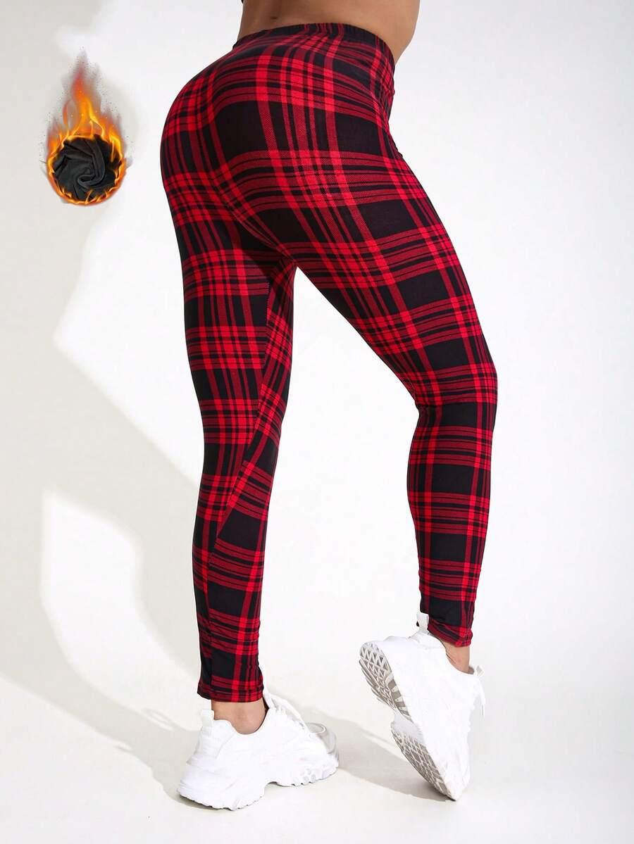 ocieplane legginsy wzór