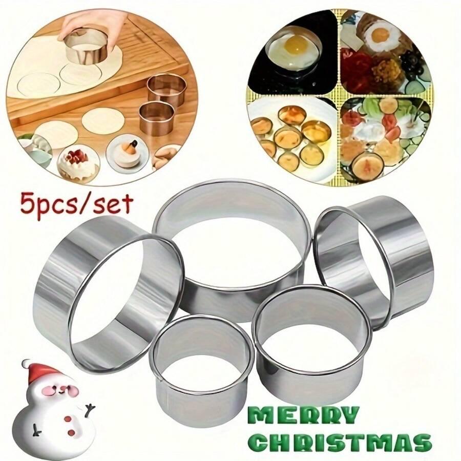 ZESTAW PIERŚCIENI DO WYKRAWANIA CIASTEK 5-PACK