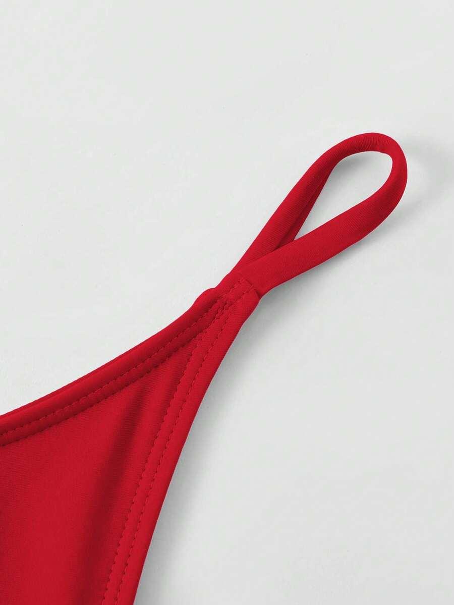 CZERWONY DÓŁ OD BIKINI 
