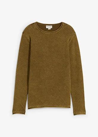 SWETER MĘSKI PLUS SIZE BAWEŁNIANY OKRĄGŁY DEKOLT