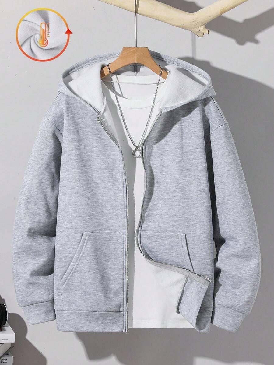 SZARA ROZPINANA BLUZA