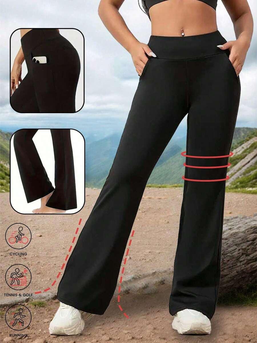 CZARNE LEGGINSY DZWONY