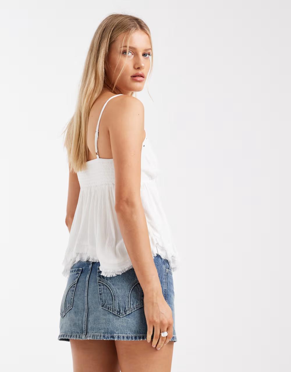 MINI SPÓDNICO-SPODENKI JEANS KIESZENE ZAMEK