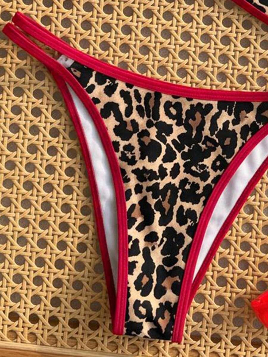 DWUCZĘŚCIOWY STRÓJ KĄPIELOWY ANIMAL PRINT