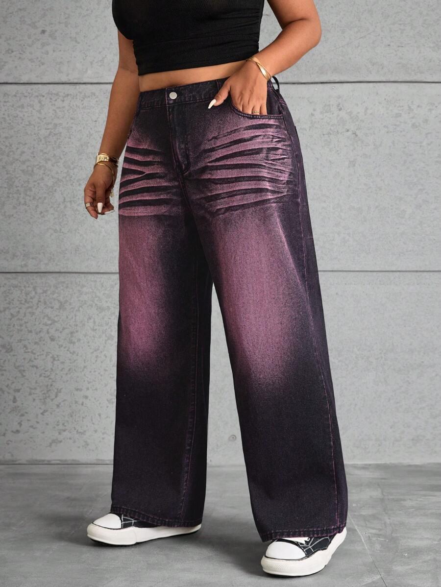 CZARNE SPODNIE JEANS