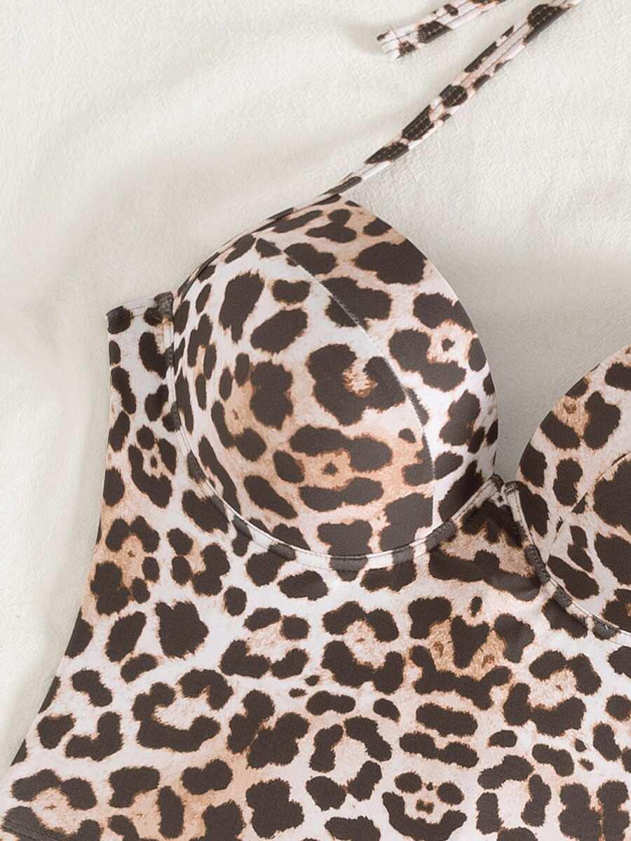 DWUCZĘŚCIOWY STRÓJ KĄPIELOWY ANIMAL PRINT