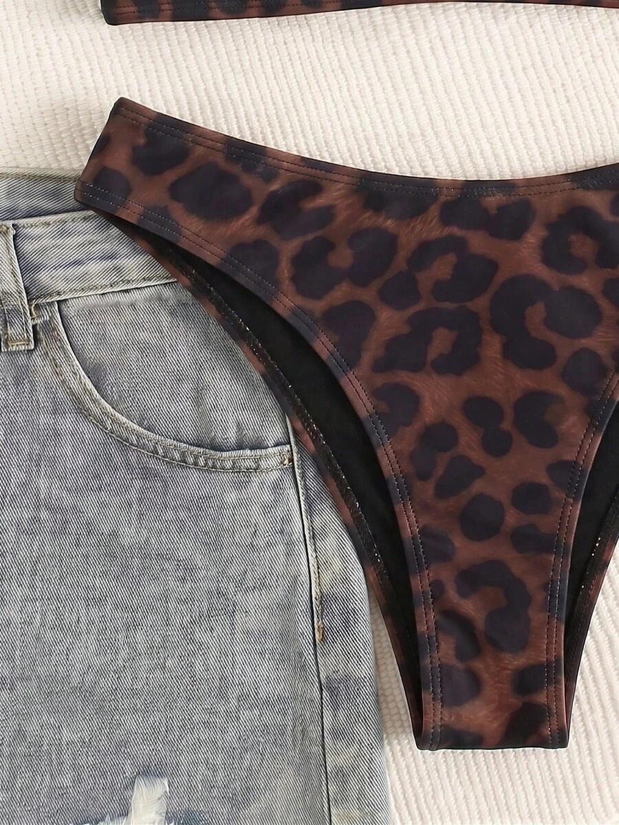 DWUCZĘŚCIOWY STRÓJ KĄPIELOWY ANIMAL PRINT