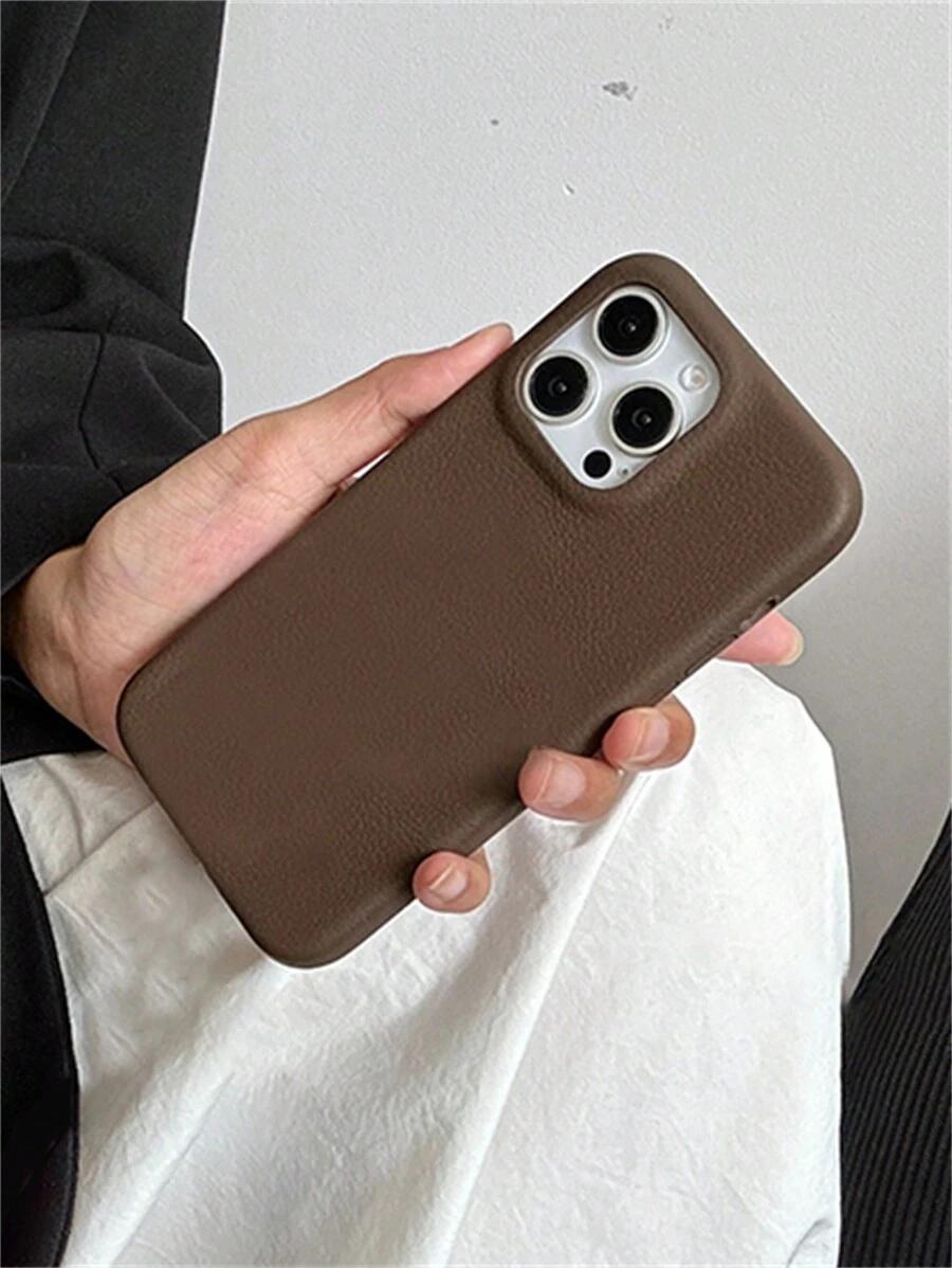 BRĄZOWE ETUI NA TELEFON IPHONE 14 PRO 
