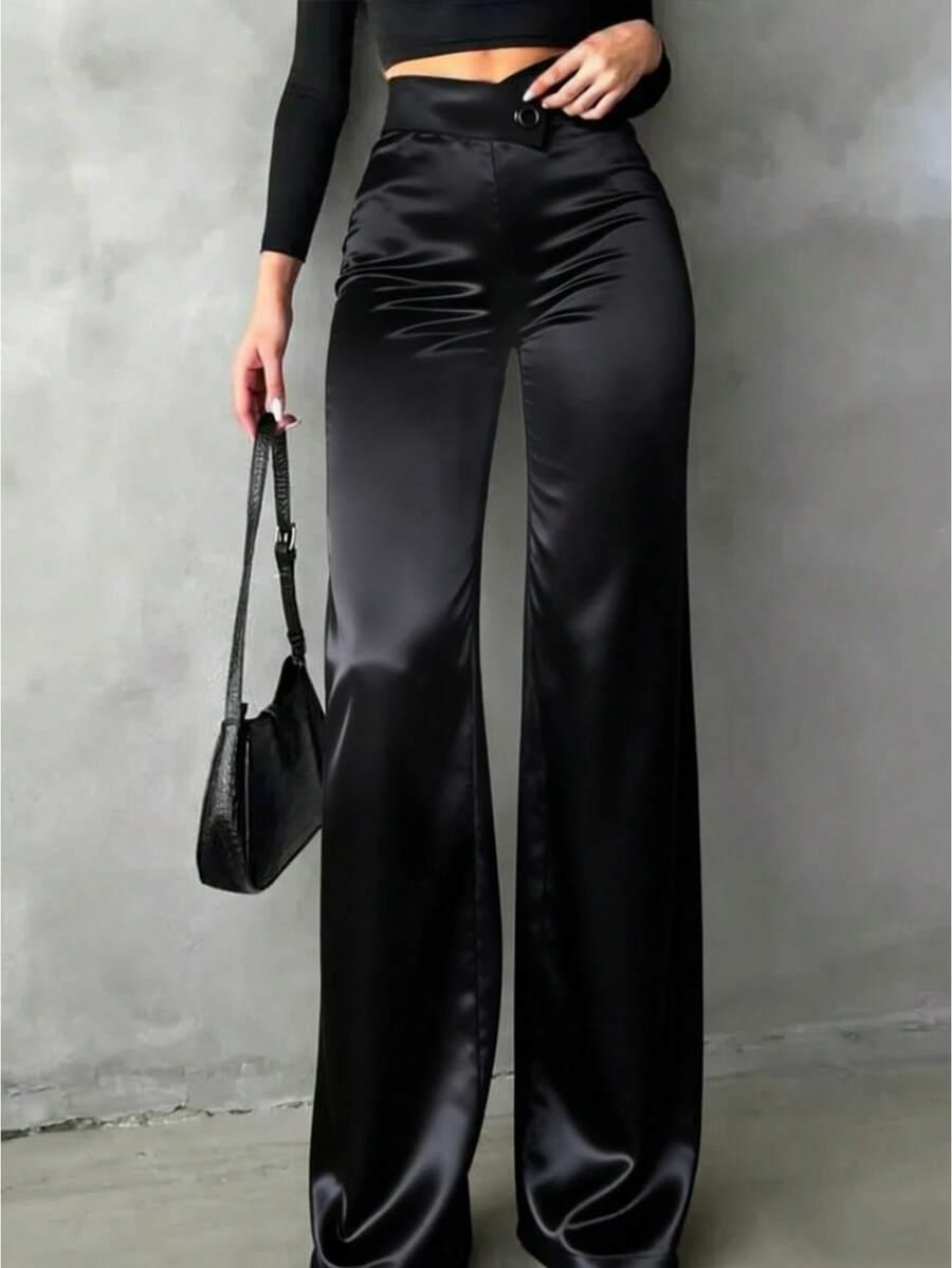 czarne spodnie casual