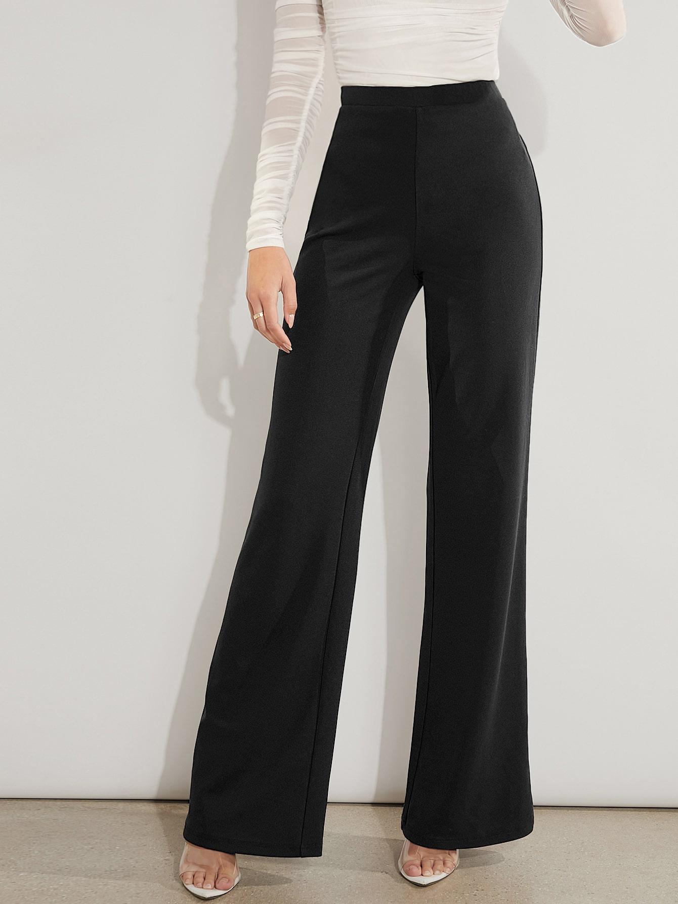 CZARNE ELEGANCKIE SPODNIE