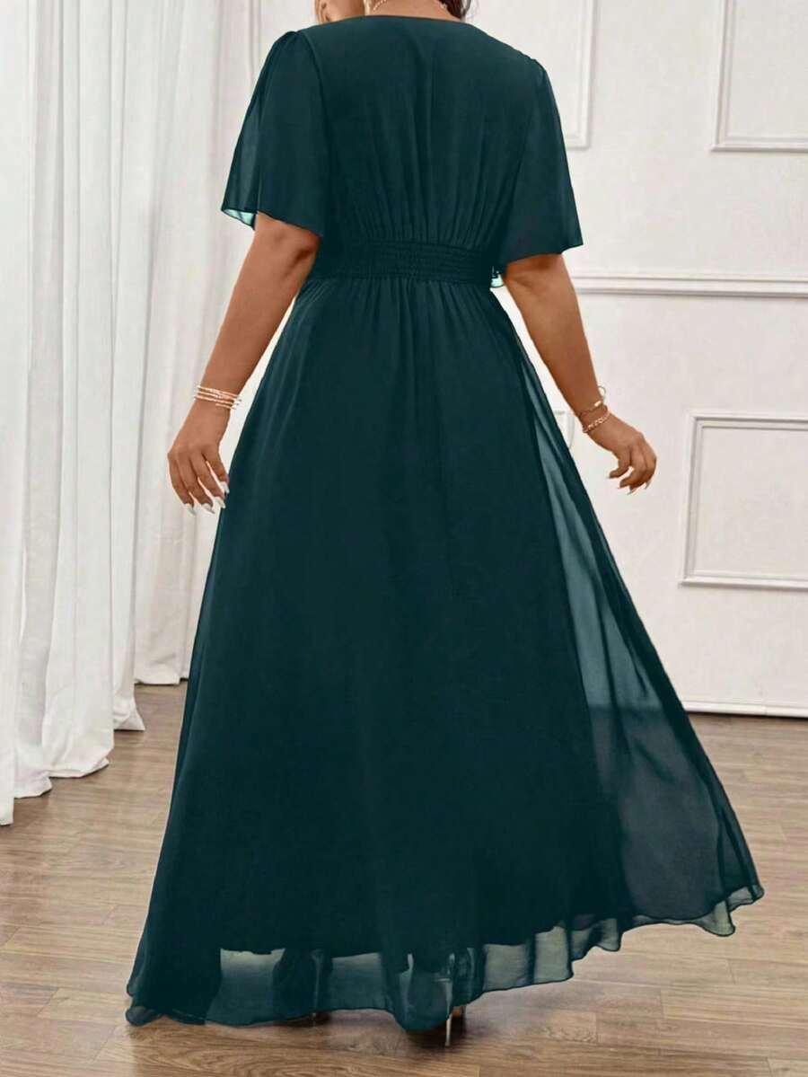 niebieska maxi sukienka