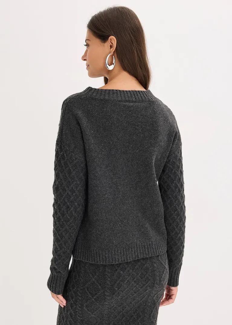 SWETER SZARY DAMSKI