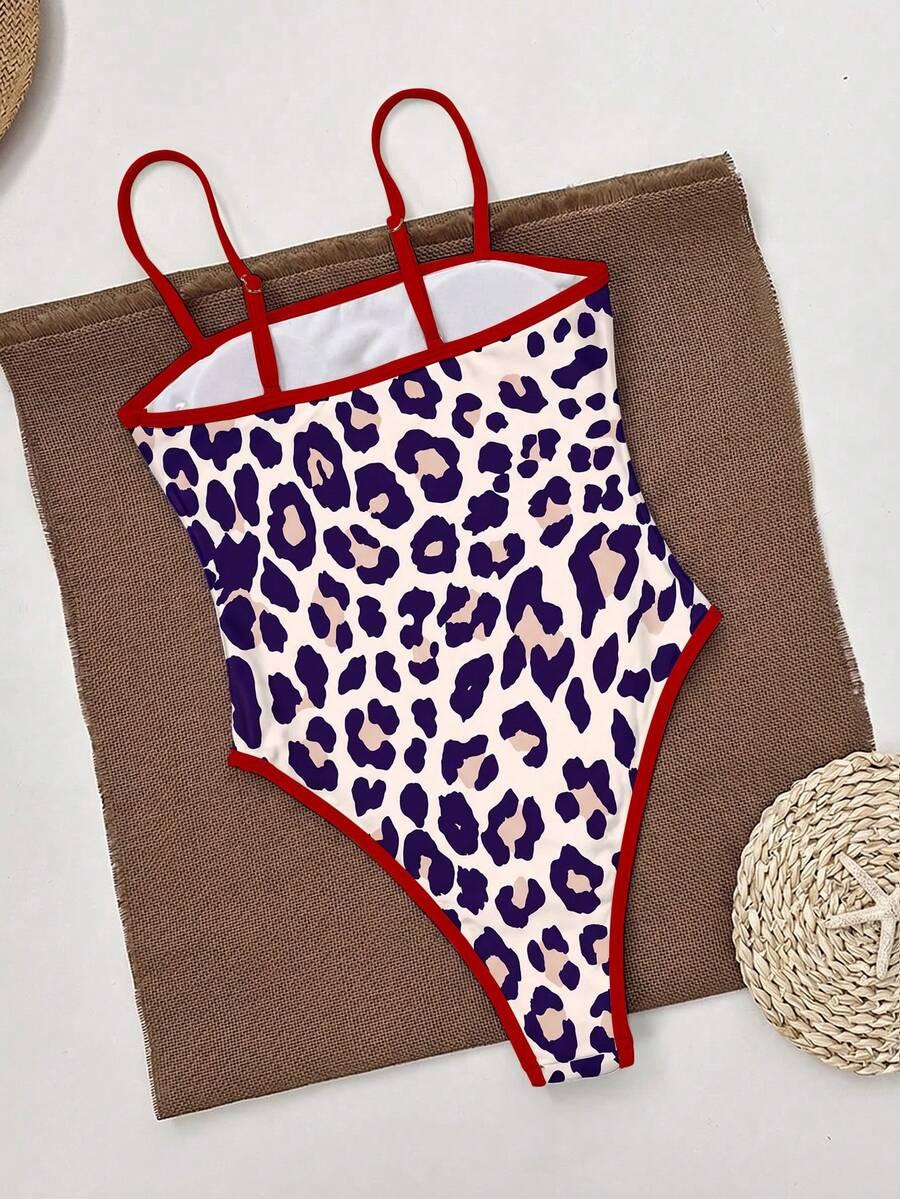 jednoczęściowy STRÓJ kąpielowy animal print
