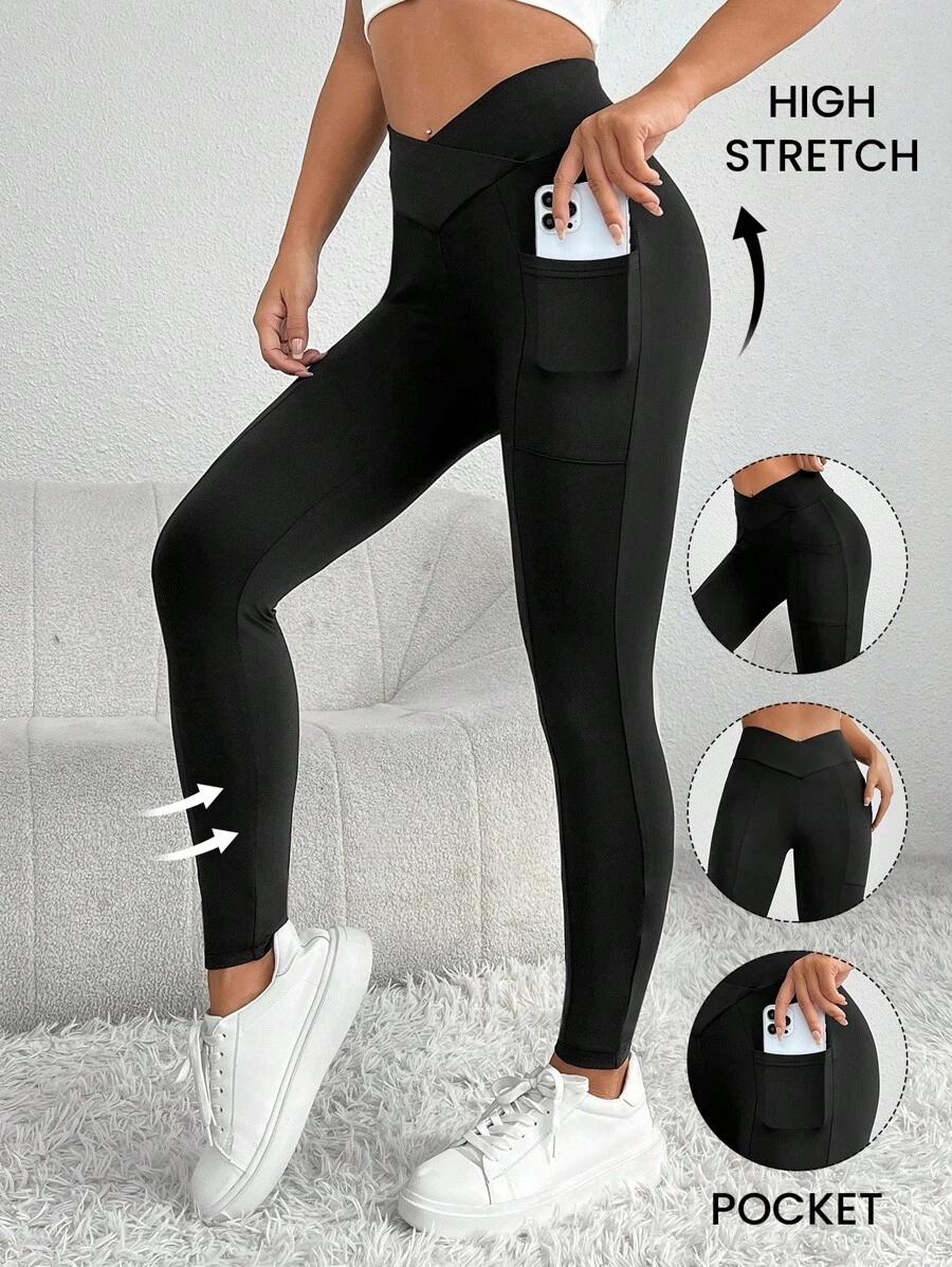 czarne legginsy wysoki stan 
